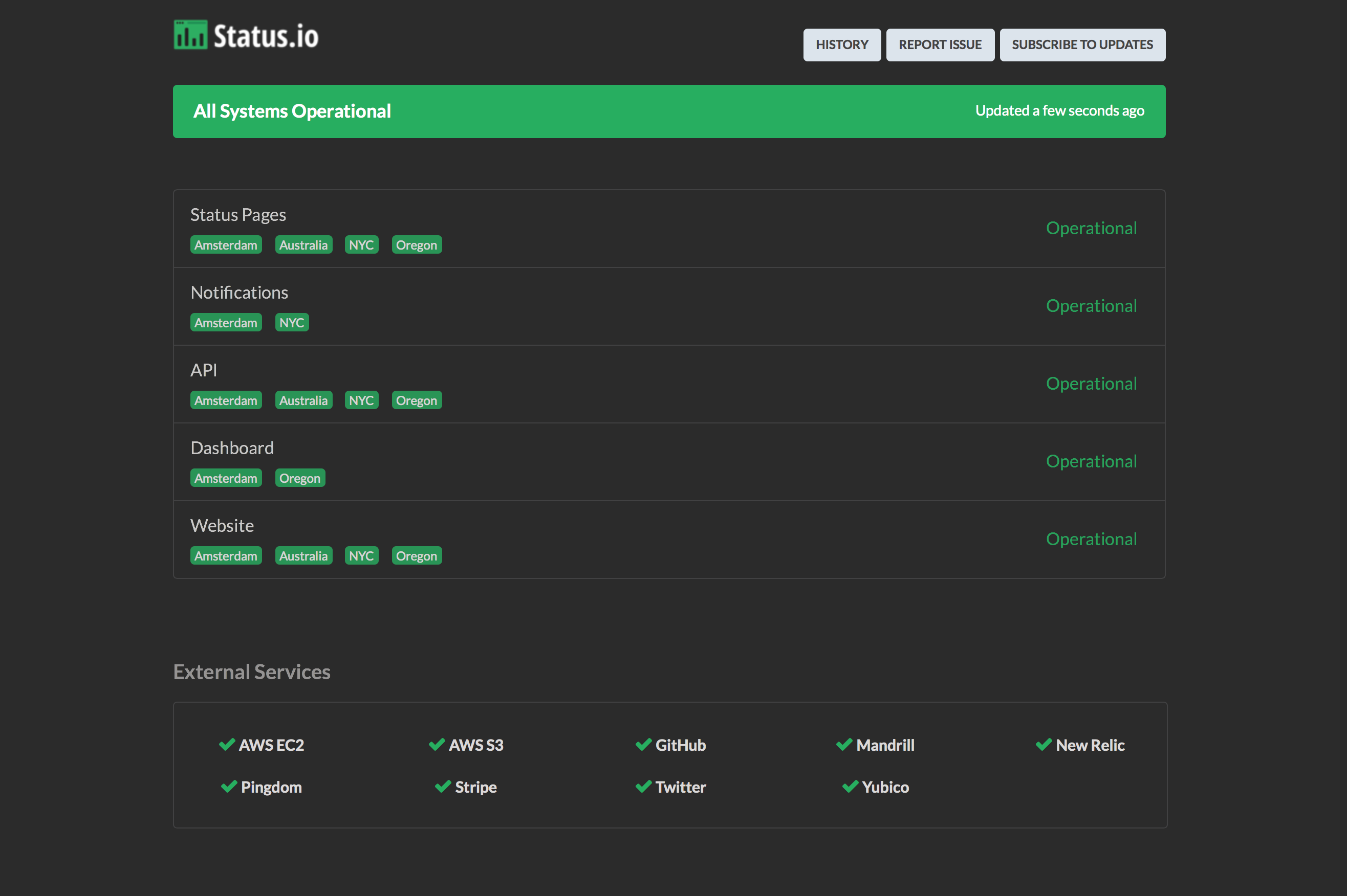 GITHUB static Pages. Server status Page Map. Status component Design.